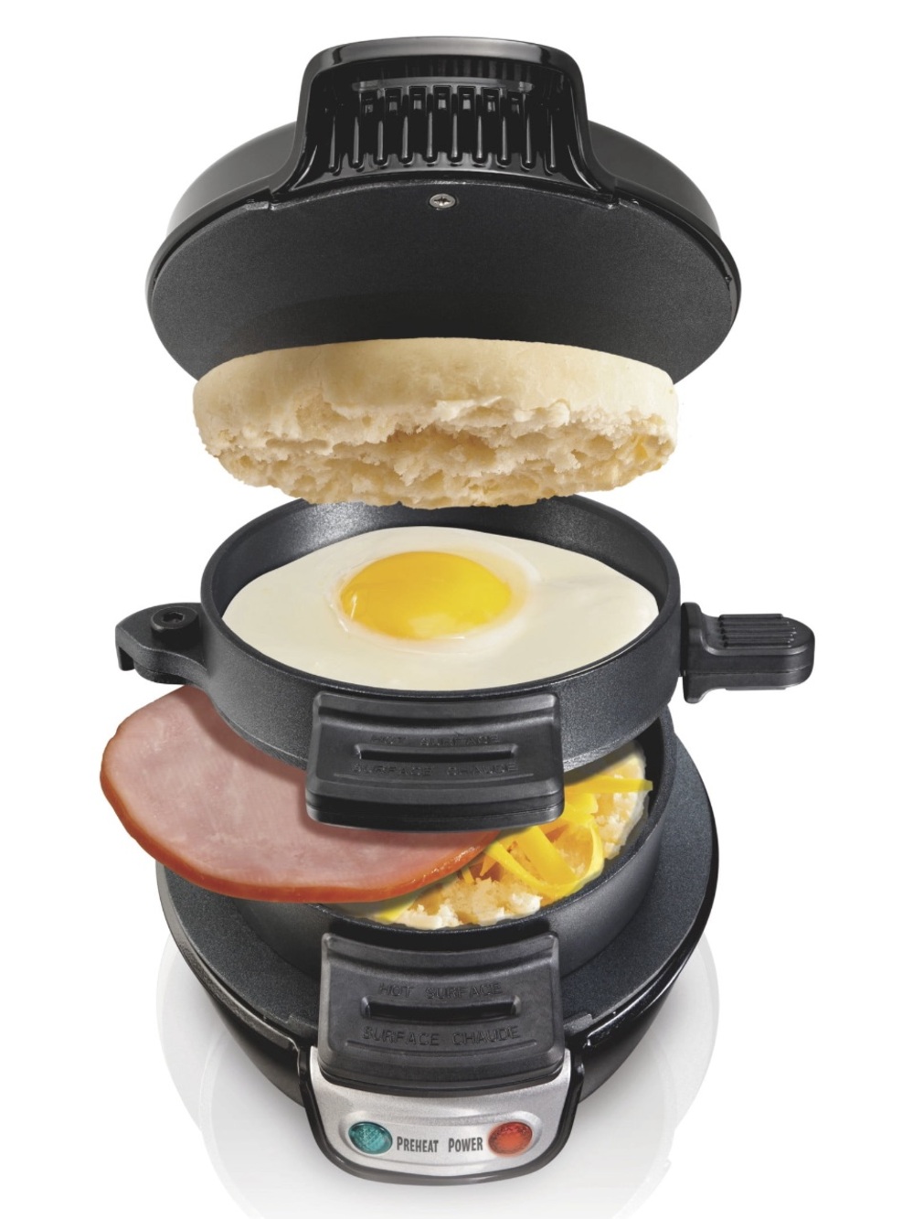 Hamilton Beach Electric Breakfast Sandwich Maker - Black